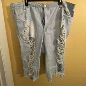 Denim capris from forever 21